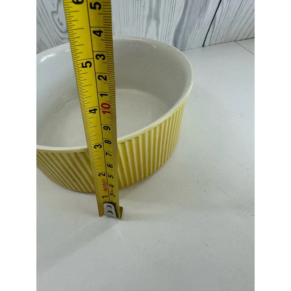 Vintage Villeroy & Boch Set of 3 MCM 50s/60s Nesting Casserole Bowls Yellow